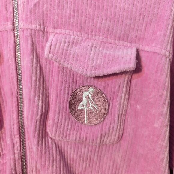 RARE Sailor Moon x Maje Pink Corduroy Cropped Jacket Limited Edition Size 36 - Picture 6 of 9